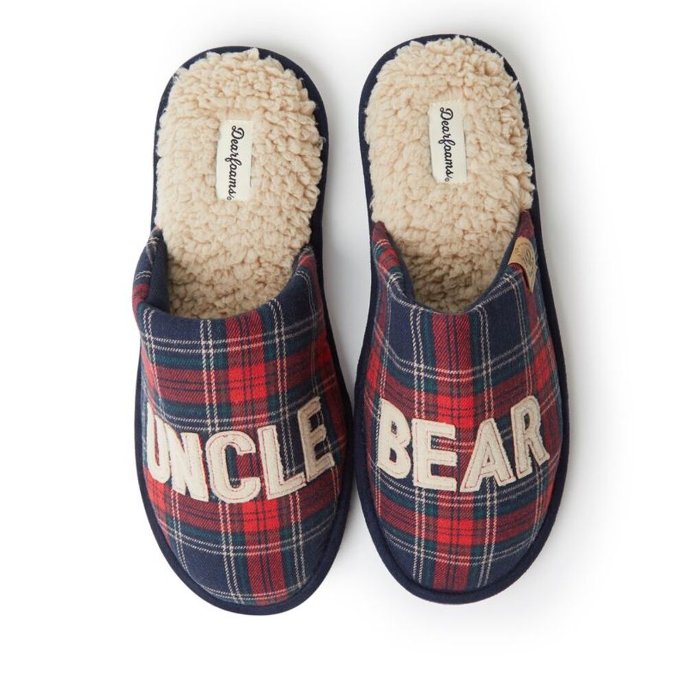Dearfoams Men's Carson Uncle Bear Scuff House Slipper
